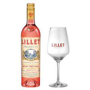 Lillet Rosé Set (6 Lillet & 6 Gläser) - 75cl