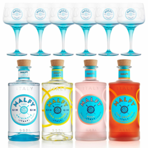 Malfy Gin Set inkl. 6 Malfy Gin Gläser - 70cl