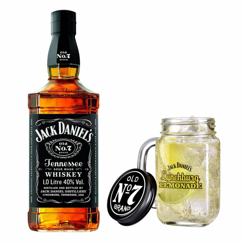 Jack Daniel's Old No.7 Tennessee Whiskey Set (6 Flaschen & 6 Gläser)